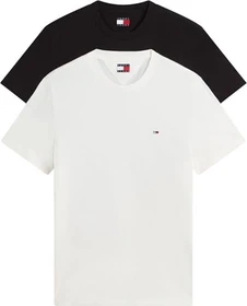 Tommy Hilfiger Jersey Extra Slim Fit 2er-Pack T-Shirt kurzarm black/ecru (Herren)