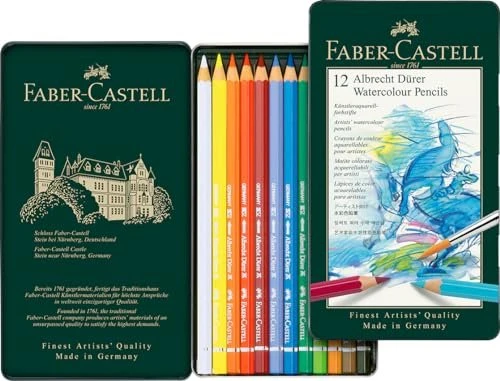 Faber-Castell Albrecht Dürer Aquarellstift sortiert, 12er-Set