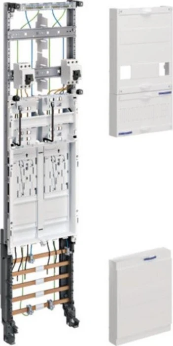 Hager Komplettfeld, univers Z, 2 Zählerplätze, BKE-I, OKK, H=1050 mm, 1-feldig (ZH3EH22)