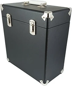 GPO Vinyl Record Case schwarz
