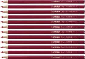 STABILO Original Buntstift dunkelrot, 12er-Pack