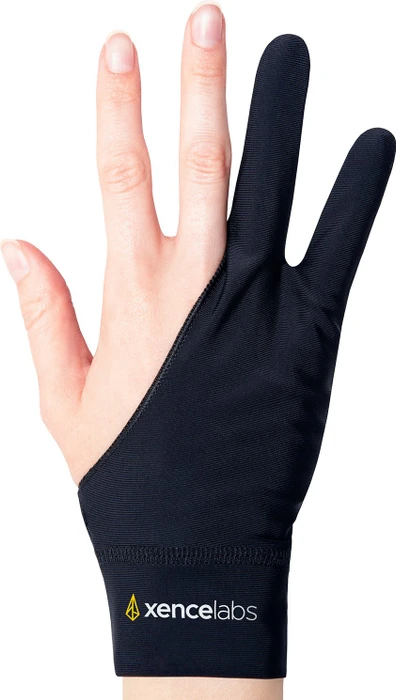 Xencelabs Drawing Glove, Zeichenhandschuh, Small, schwarz