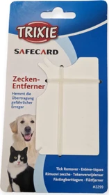 Trixie Safecard Zeckenentferner Kunststoffkarte, 8 x 5cm, weiß
