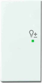 Busch-Jaeger Wippe 2-fach mit Symbol "Dimmer", studioweiß