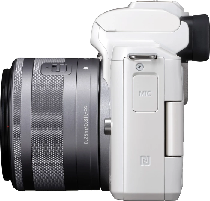 Canon EOS M50 weiß mit Objektiv EF-M 15-45mm 3.5-6.3 IS STM
