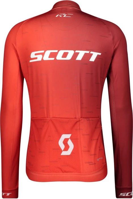 Scott RC Pro Trikot langarm fiery red/white (Herren)