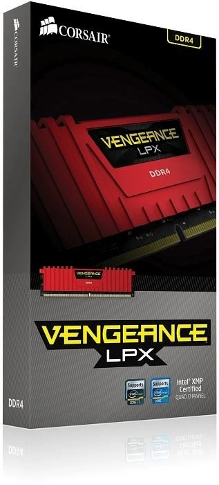 Corsair Vengeance LPX rot UDIMM 32GB Kit, DDR4-3866, CL18-22-22-40