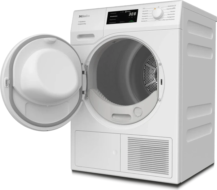 Miele T1 Excellence TEB655WP EcoSpeed & 8kg Wärmepumpentrockner lotosweiß