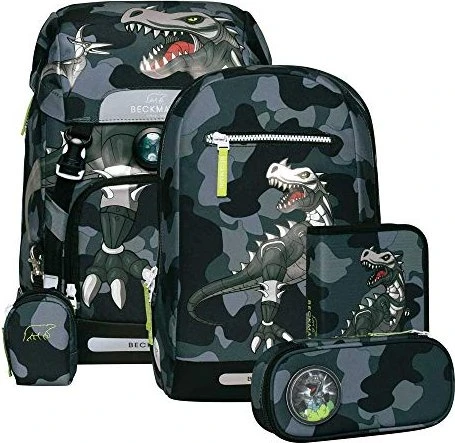 Beckmann Classic Camo Rex Schulrucksack-Set, 6-tlg.
