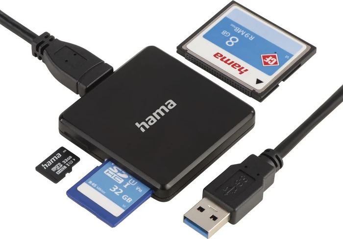 Hama USB 3.0 Multi-Slot-Cardreader, USB-A 3.0 [Buchse]
