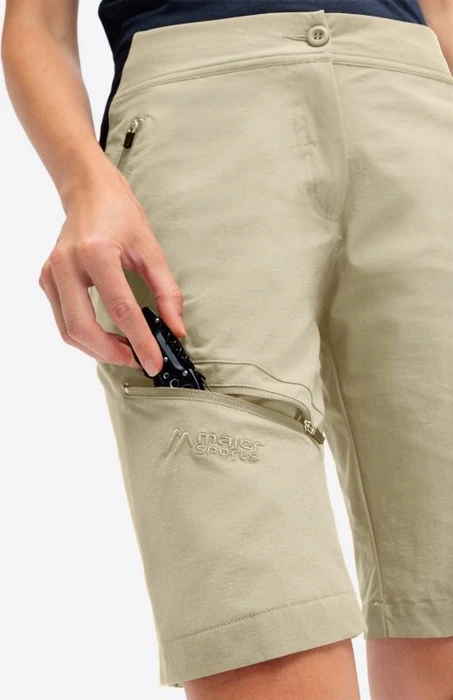 Maier Sports Inara Vario Hose kurz brown rice (Damen)