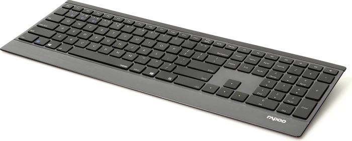 Rapoo E9500M Multi-mode Wireless Keyboard, schwarz, USB/Bluetooth, DE