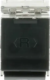 Busch-Jaeger Modular-Jack-Einsatz Modular-Jack-Einsatz Cat 6a RJ45 8(8)-Stecker Ausführung: gerade silber