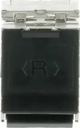 Busch-Jaeger Modular-Jack-Einsatz Modular-Jack-Einsatz Cat 6a RJ45 8(8)-Stecker Ausführung: gerade silber