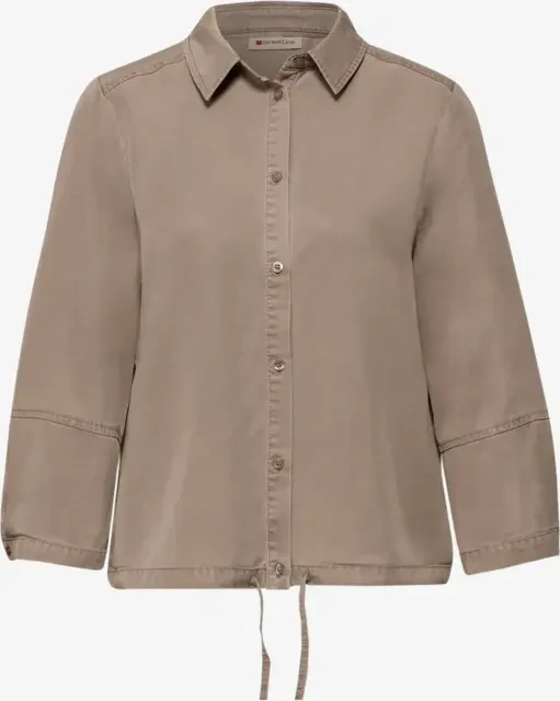 Street One Hemdbluse im Washed-Look Hemd langarm light terra mocha (Damen)