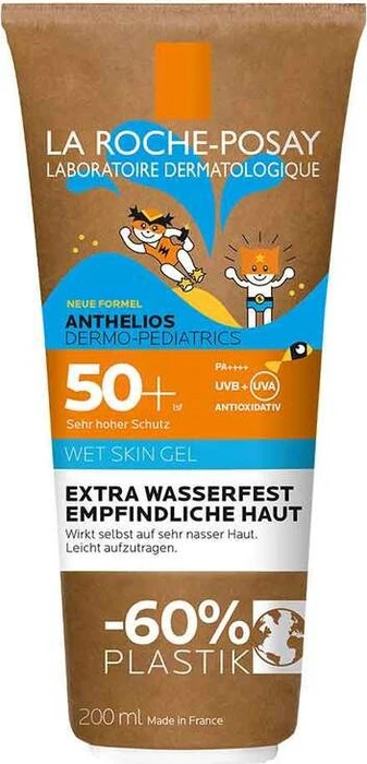 La Roche-Posay Anthelios Dermo-Pediatrics Wet Skin Sonnengel empfindliche Haut LSF50+, 200ml