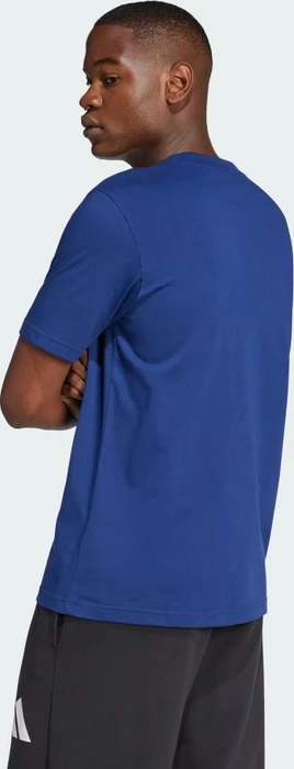 adidas Essentials Big Logo T-Shirt kurzarm dark blue/white (Herren)
