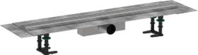 Hansgrohe RainDrain Compact Duschrinne, Komplett-Set, edelstahl gebürstet