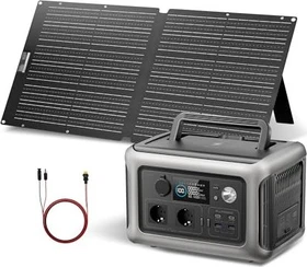 Allpowers R600 Solargenerator schwarz + 1x Solarpanel 100W, 299Wh