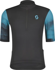 Scott Gravel 10 Trikot kurzarm black/nile blue (Herren)