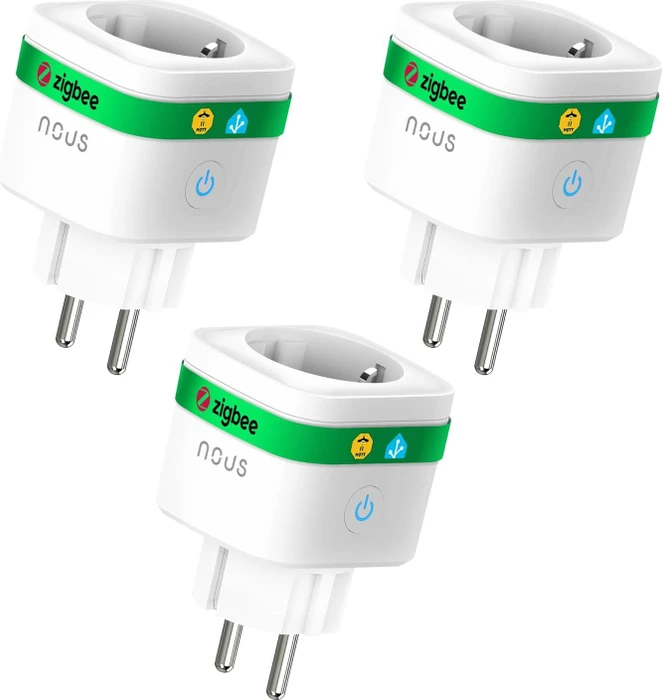 Nous A7Z ZigBee Smart Socket, 16A/3680W, Smart-Steckdose, 3er-Pack