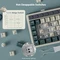 RK Royal Kludge M70 Wireless, Cyan Purple, weiß/blau, LEDs RGB, hot-swap, RK Tactile Beige, USB/Bluetooth, US Vorschaubild