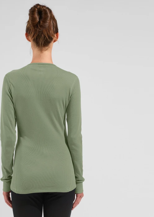 Odlo Active Warm Eco Funktionsshirt langarm matte green (Damen)