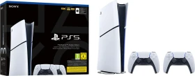 Sony PlayStation 5 Slim Digital Edition - 1TB inkl. 2 Controller weiß