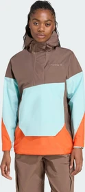 adidas Terrex Xploric 2.5L Climaproof Anorak earth strata/semi flash aqua/semi impact orange (Damen)