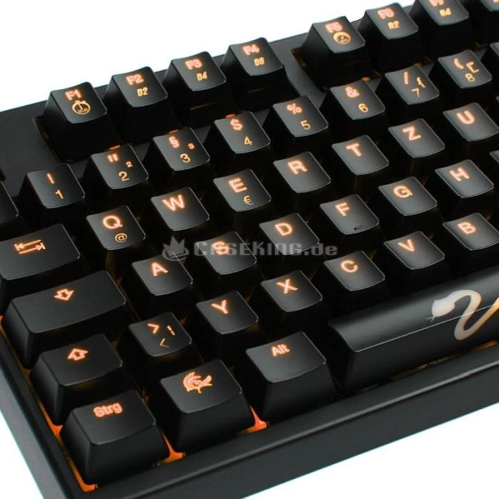 Ducky Shine 3, LEDs orange, MX BROWN, USB, DE