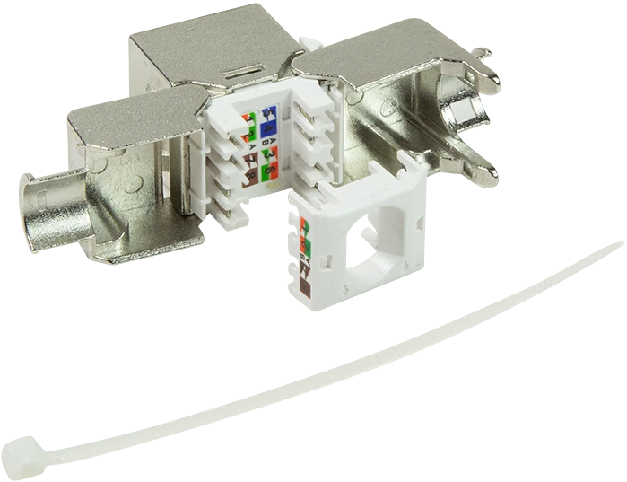 LogiLink Keystone Modul RJ-45 Buchse via Verlegekabel Cat6a PrimeLine