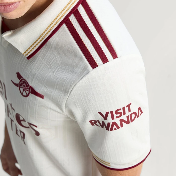 adidas FC Arsenal Authentic 2025/2026 Ausweichtrikot kurzarm cloud white/team coll burgundy 2 (Herren)