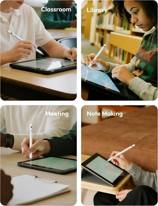 Metapen Air 8 Pro iPad Pencil mit Air-Flex-Spitze, weiß