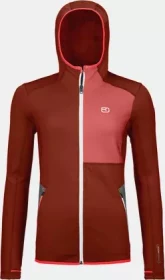 Ortovox Fleece Hoody Funktionsjacke clay orange (Damen)