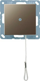 Jung Serie A Zug-Wechselschalter 10AX 250V, mokka