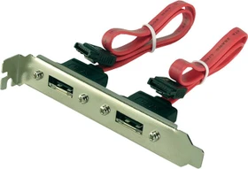 LogiLink 2x eSATA Slotblende, 2x eSATA