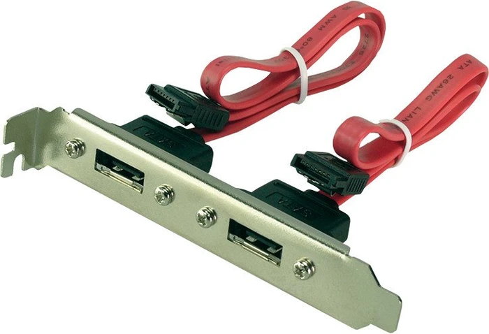 LogiLink 2x eSATA Slotblende, 2x eSATA