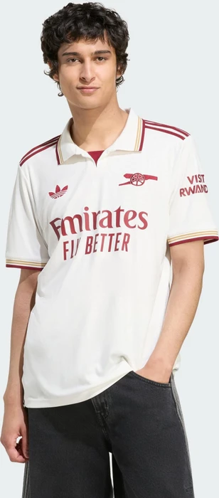 adidas FC Arsenal 2025/2026 Ausweichtrikot kurzarm cloud white/team coll burgundy 2 (Herren)