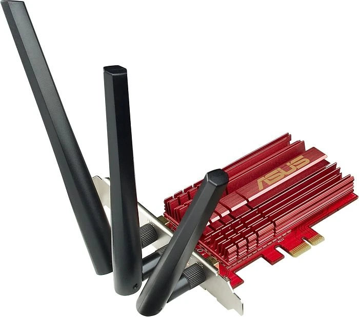 ASUS PCE-AC68, 2.4GHz/5GHz WLAN, PCIe x1
