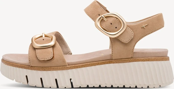 Tamaris Comfort Wide Fit camel suede (Damen)