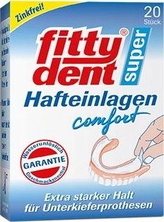 Fittydent Super Hafteinlagen Comfort Haftpolster, 20 Stück