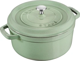 Zwilling Staub Cocotte Schmortopf rund 24cm 3.7l salbeigrün