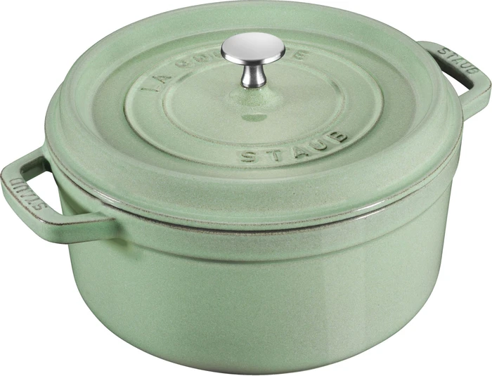 Zwilling Staub Cocotte Schmortopf rund 24cm 3.7l salbeigrün