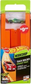 Mattel Hot Wheels Track Builder Straight Track with Car