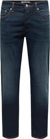 ONLY & SONS Slim Low Loom Jeans dark blue denim (Herren)