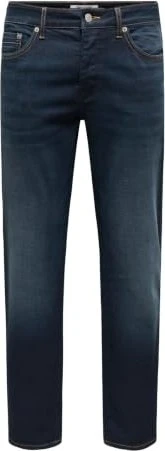 ONLY & SONS Slim Low Loom Jeans dark blue denim (Herren)