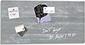 Sigel Artverum Glas-Magnetboard, Sichtbeton, 91x46cm