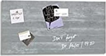 Sigel Artverum Glas-Magnetboard, Sichtbeton, 91x46cm