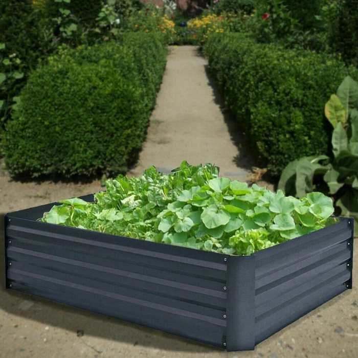 Garden Pleasure Metall Hochbeet 120x90cm anthrazit