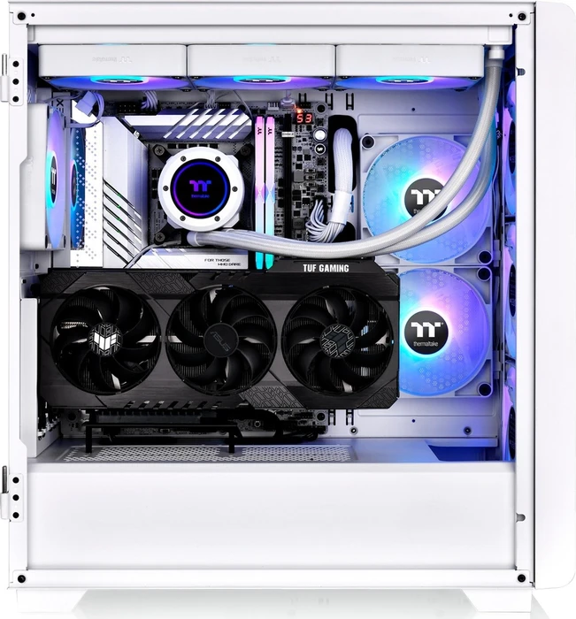 Thermaltake S250 ARGB, weiß, Glasfenster